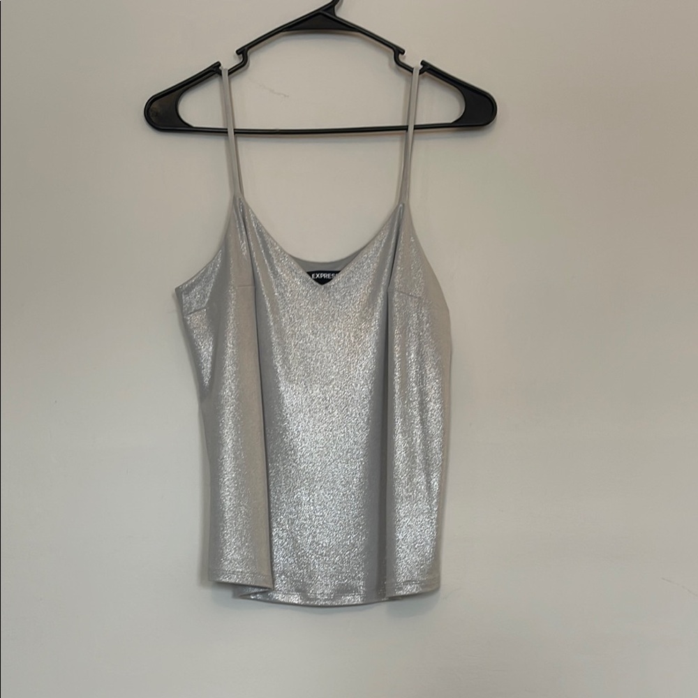 Silver Metallic Express Women's Top